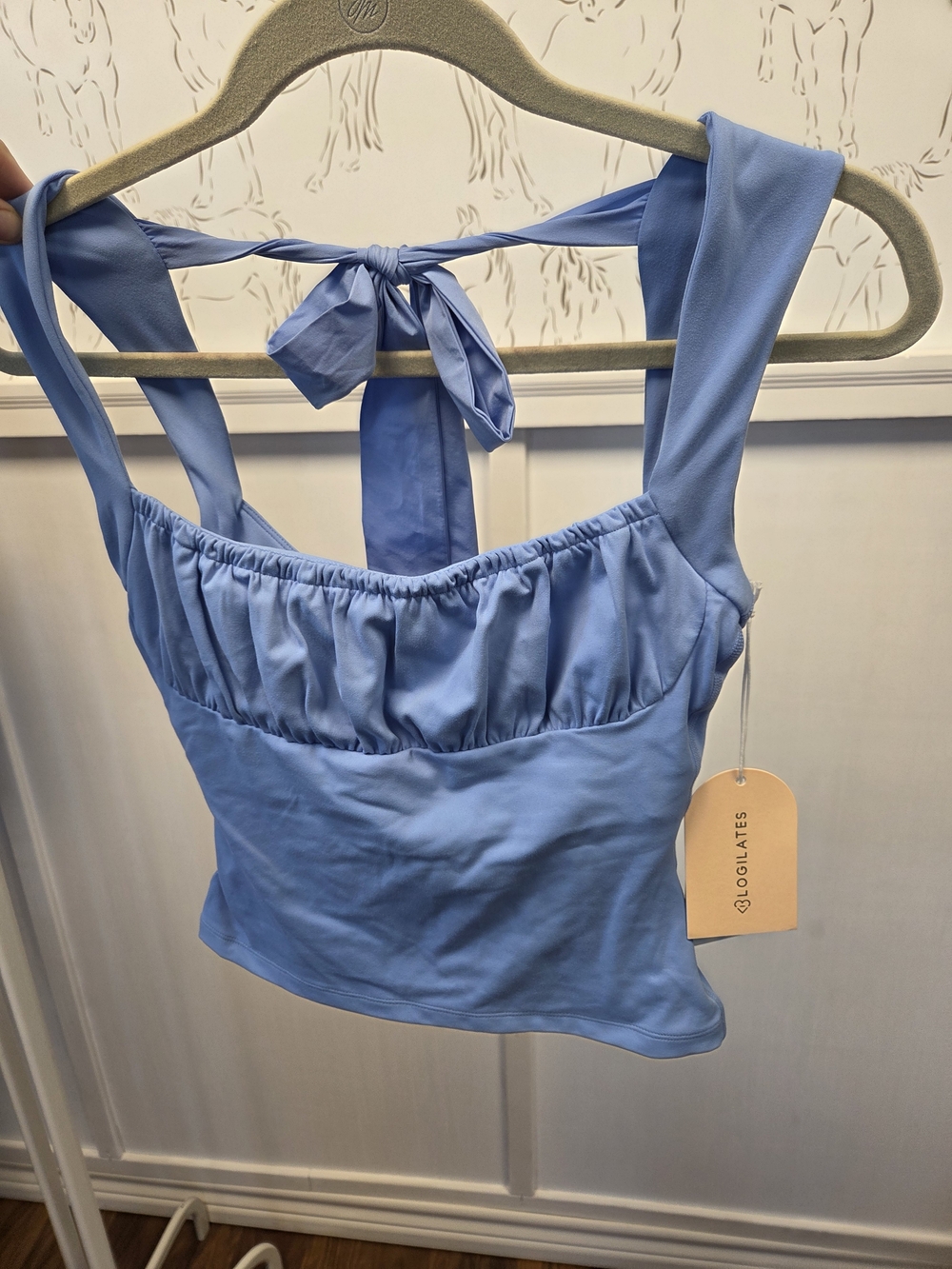 Lululemon Periwinkle Tie-Back Cropped Camisole
